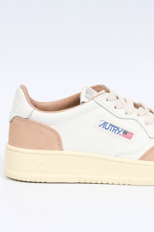 Autry Sneaker MEDALIST AULW FT04 Suede Bianco/Rosa Donna-2