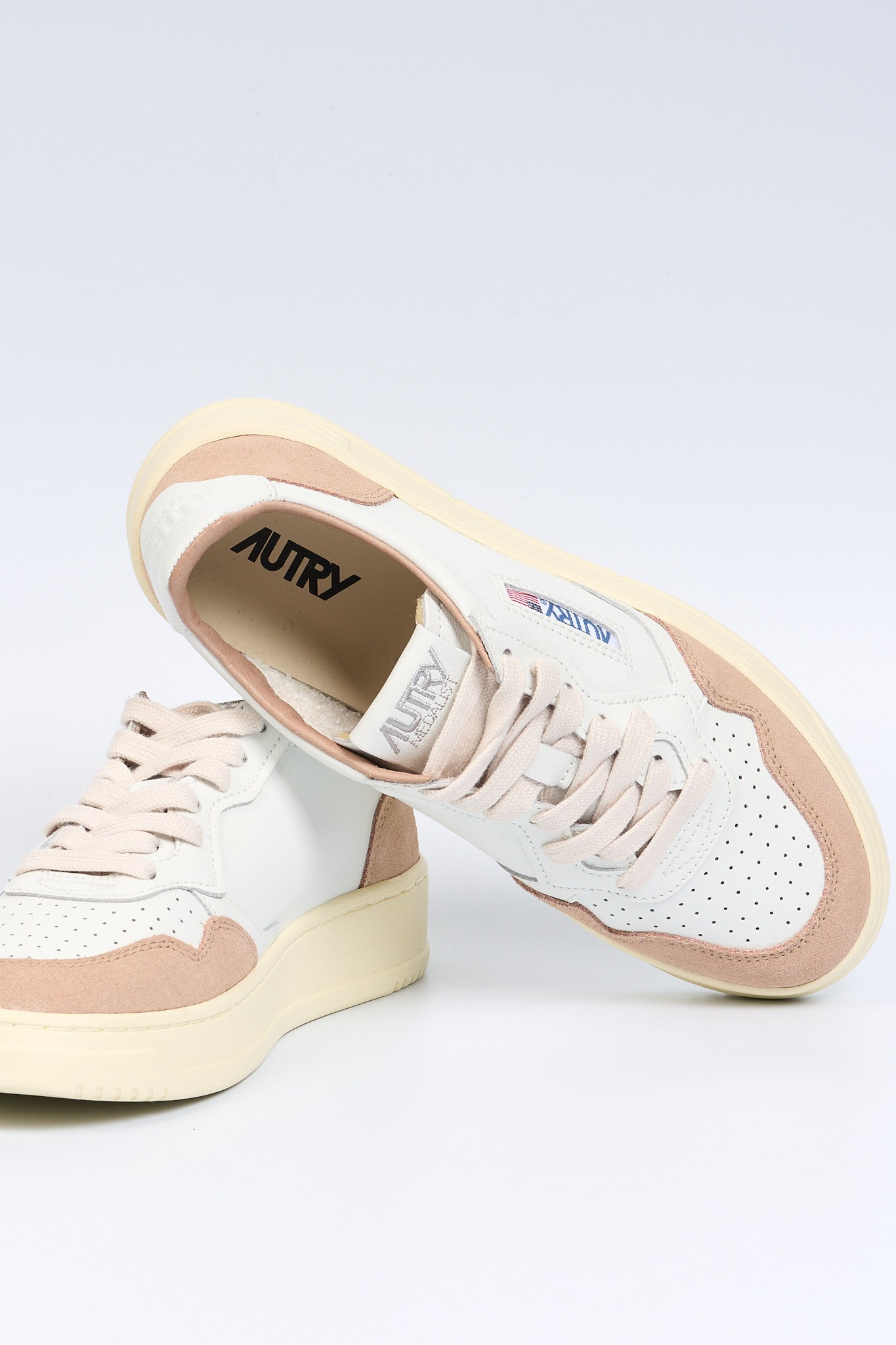 Autry Sneaker MEDALIST AULW FT04 Suede Bianco/Rosa Donna-5