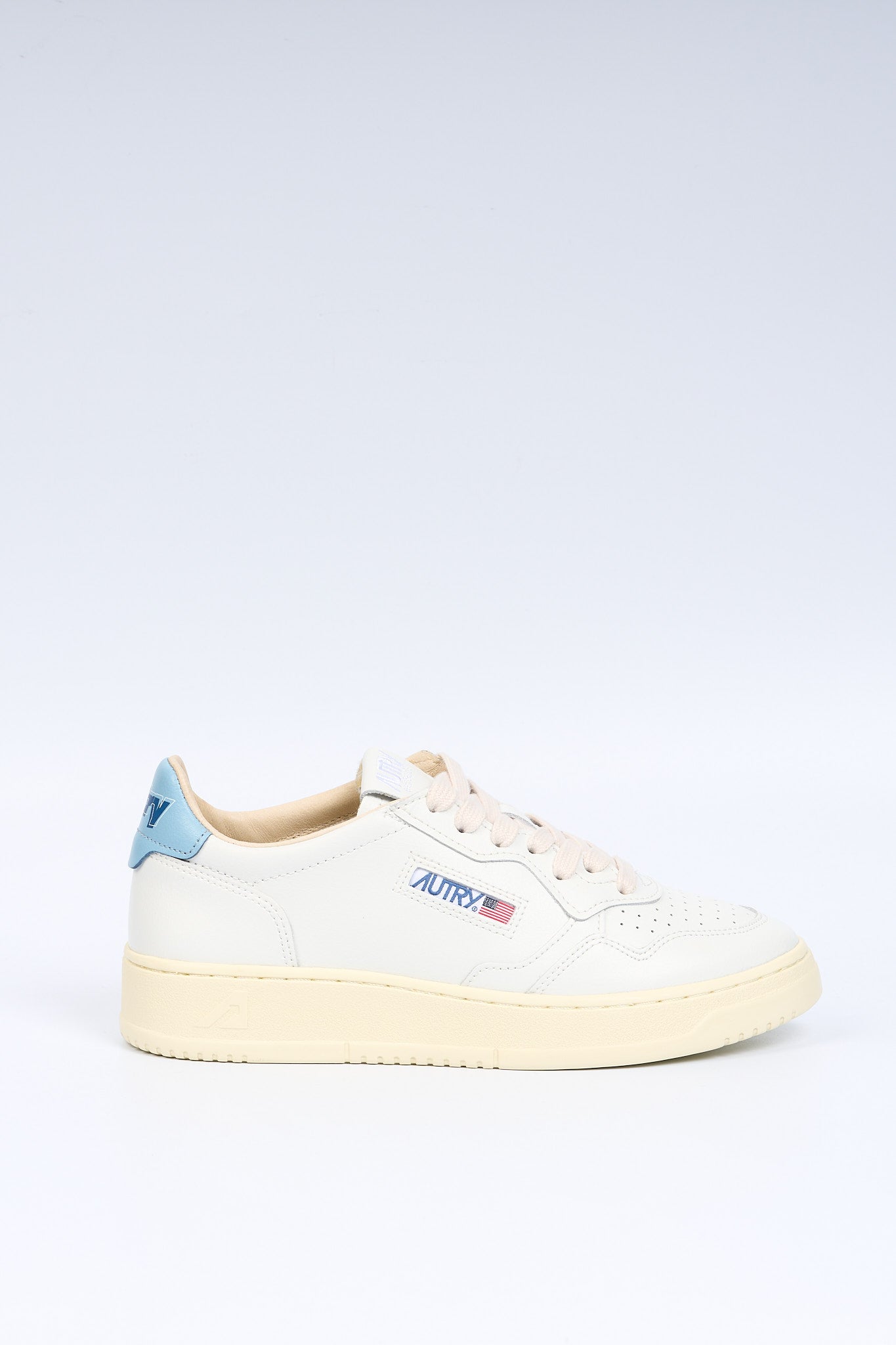 Autry Sneaker MEDALIST AULW TB01 Pelle Bianco/Azzurro Donna-1