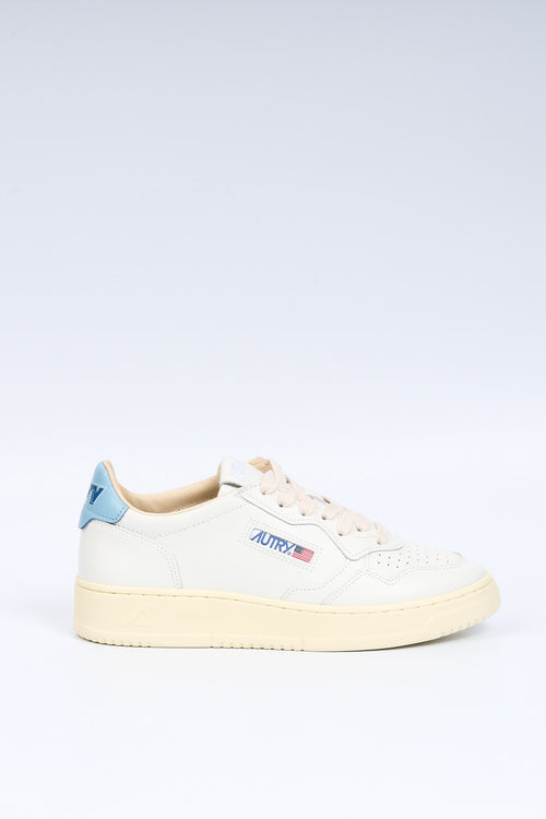 Autry Sneaker MEDALIST AULW TB01 Pelle Bianco/Azzurro Donna