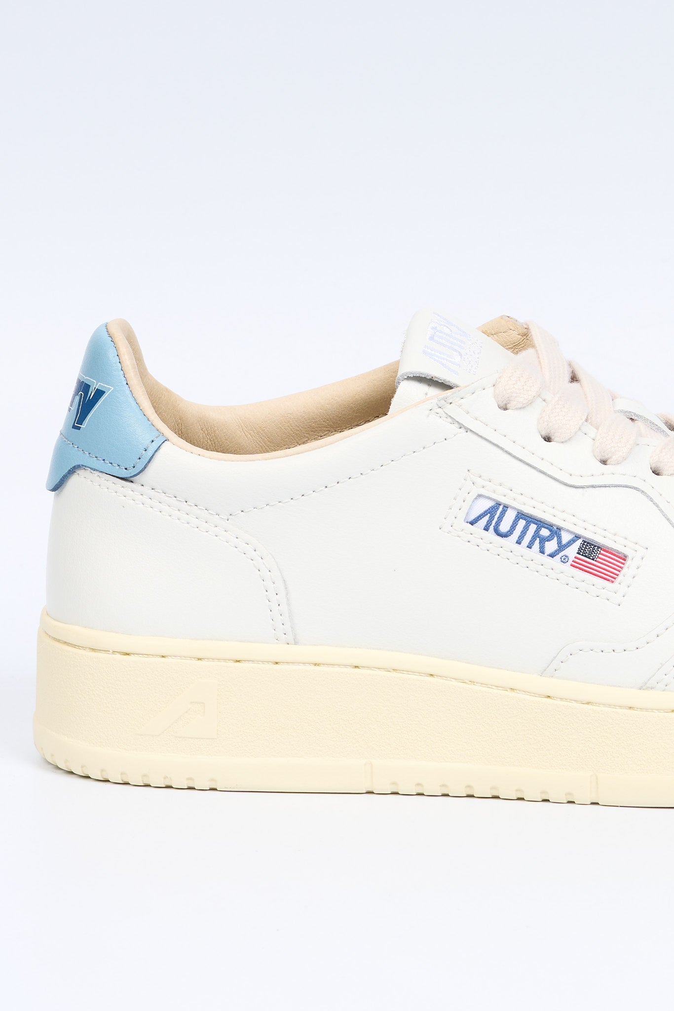 Autry Sneaker MEDALIST AULW TB01 Pelle Bianco/Azzurro Donna-7