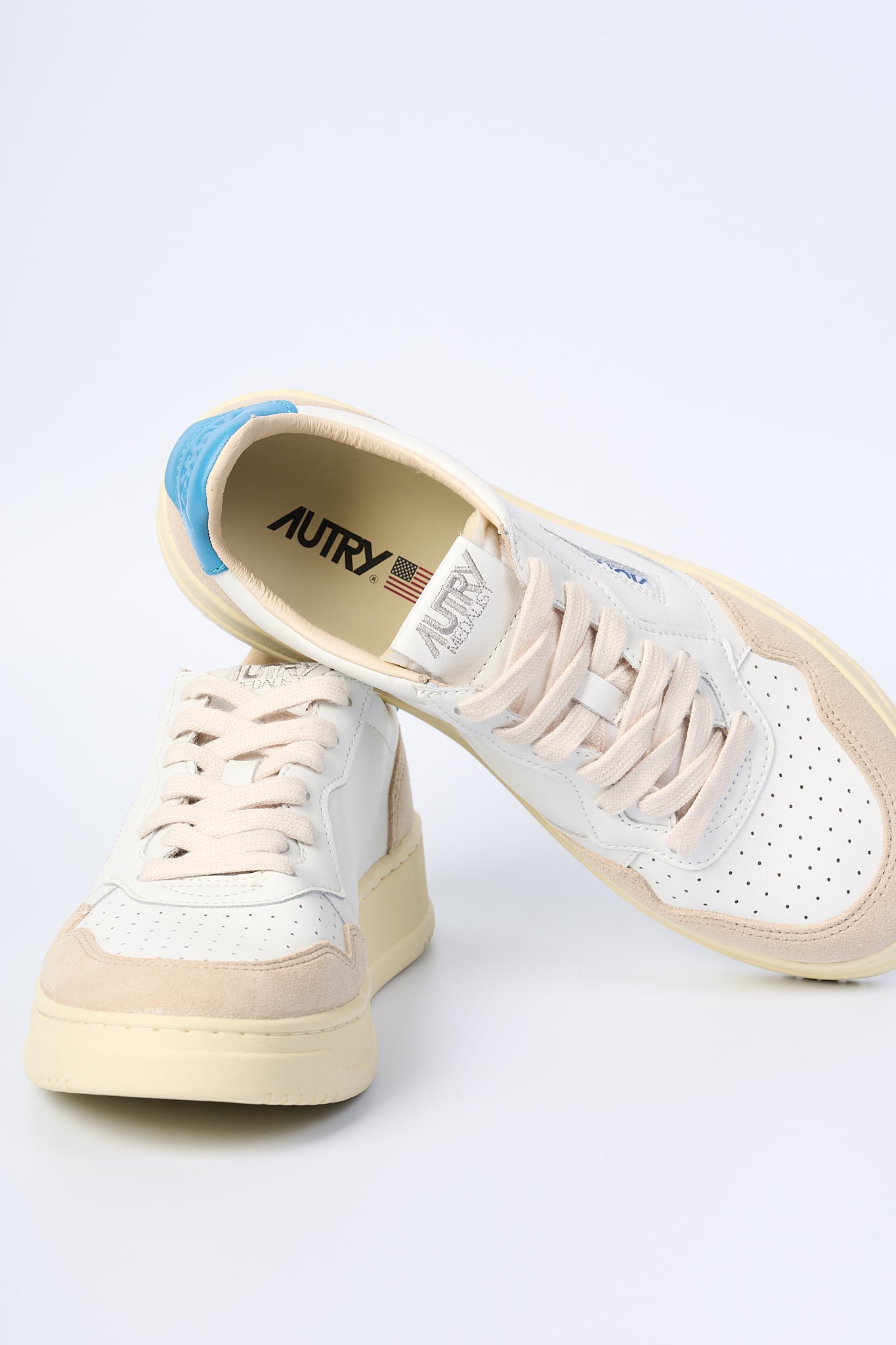 Autry Sneaker Medalist AULM-LS66 Bianco/azzurro Uomo-6