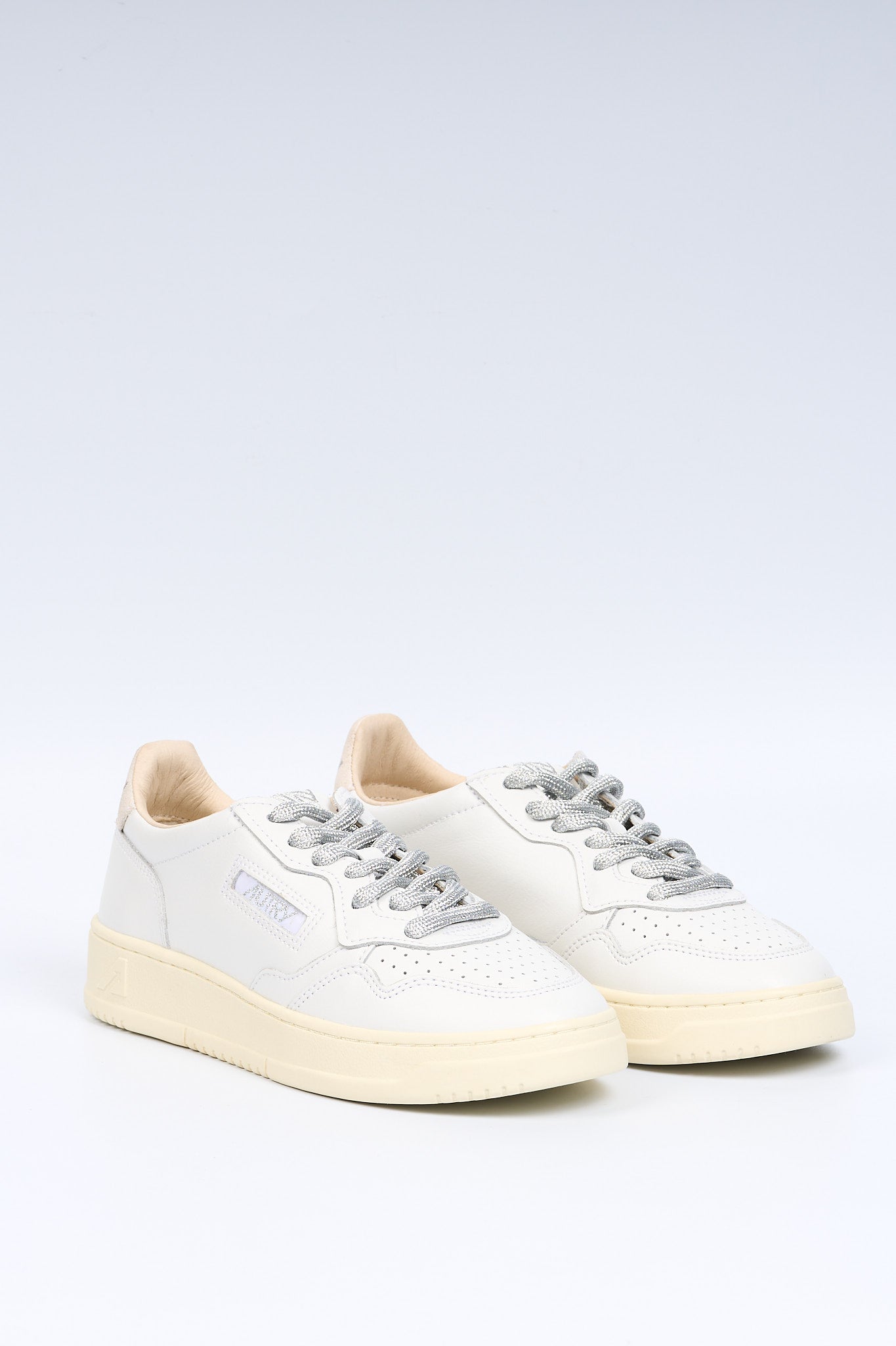 Autry Sneaker Medalist AULW SW02 Bianco/argento Donna-3