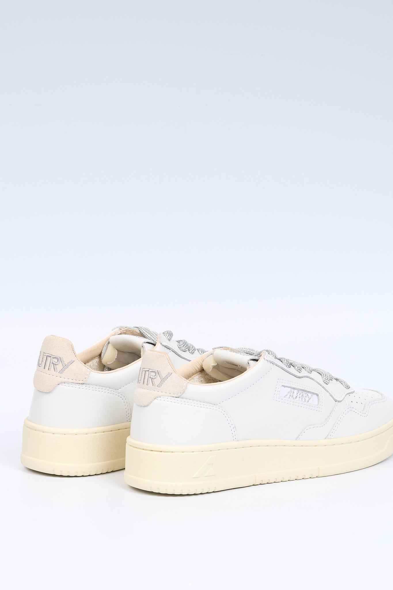 Autry Sneaker Medalist AULW SW02 Bianco/argento Donna-4