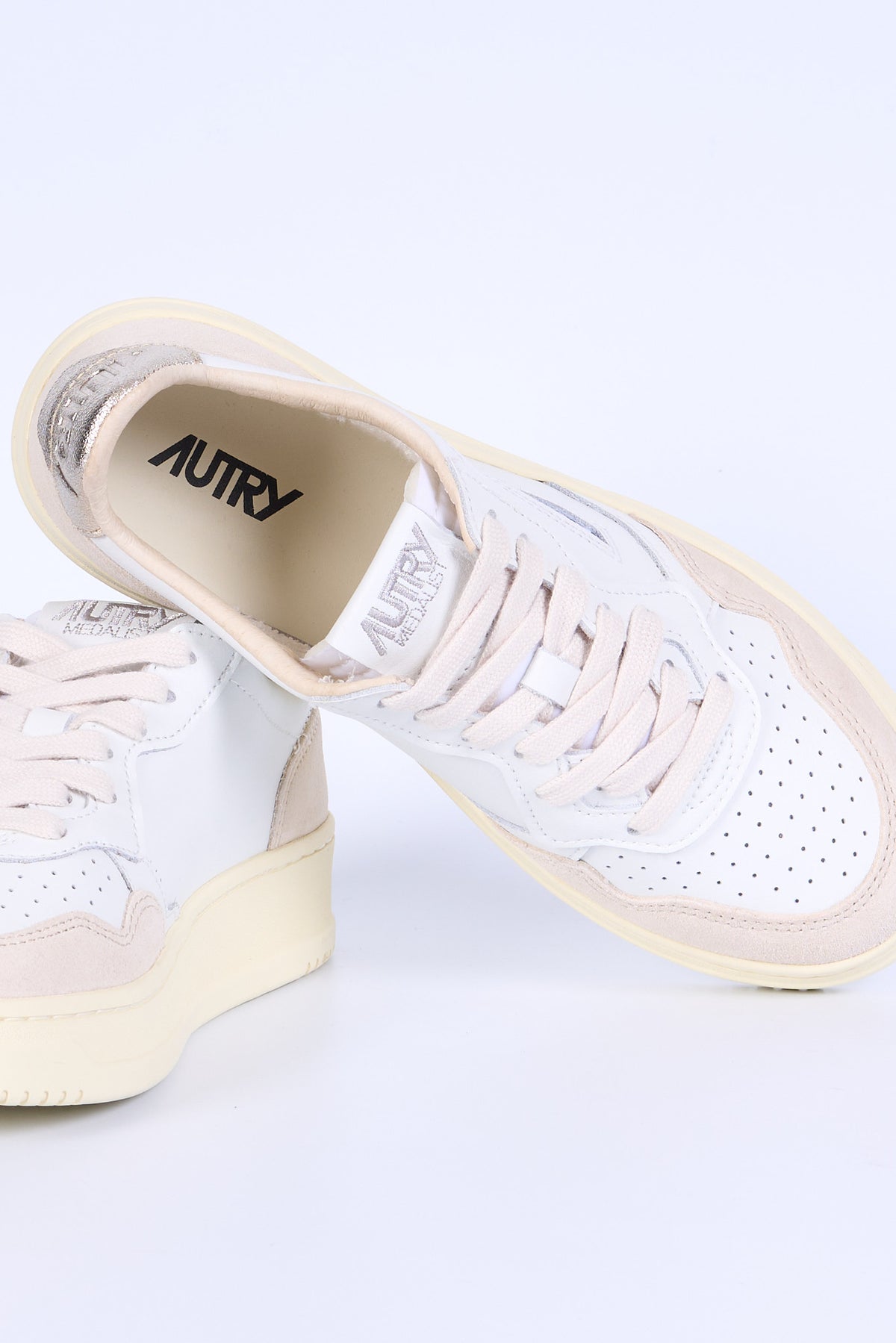 Autry Sneakers Medalist AULW LS75 Suede Bianco/Platino Donna-7
