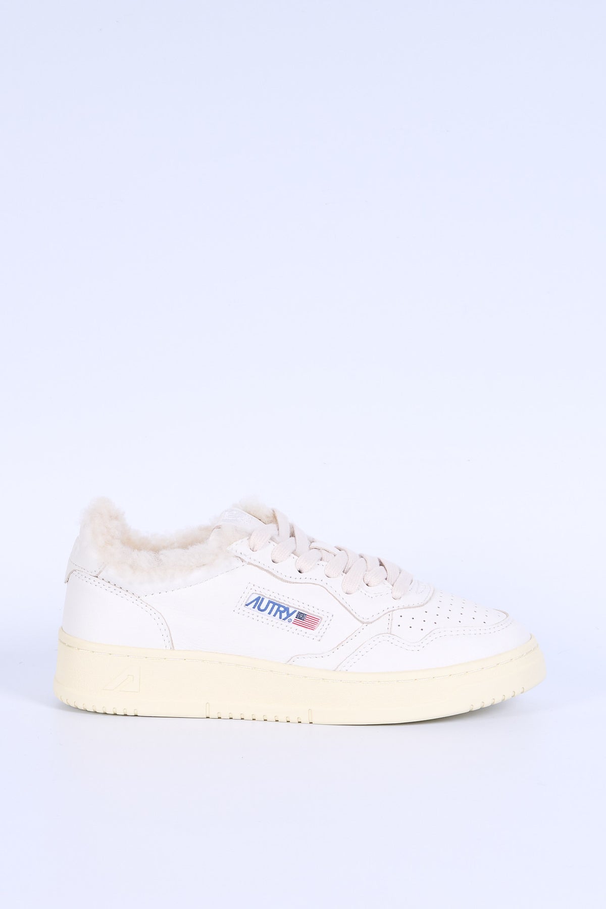 Autry Sneakers Medalist AULW SR01 Con Pelliccia Bianco Donna-1
