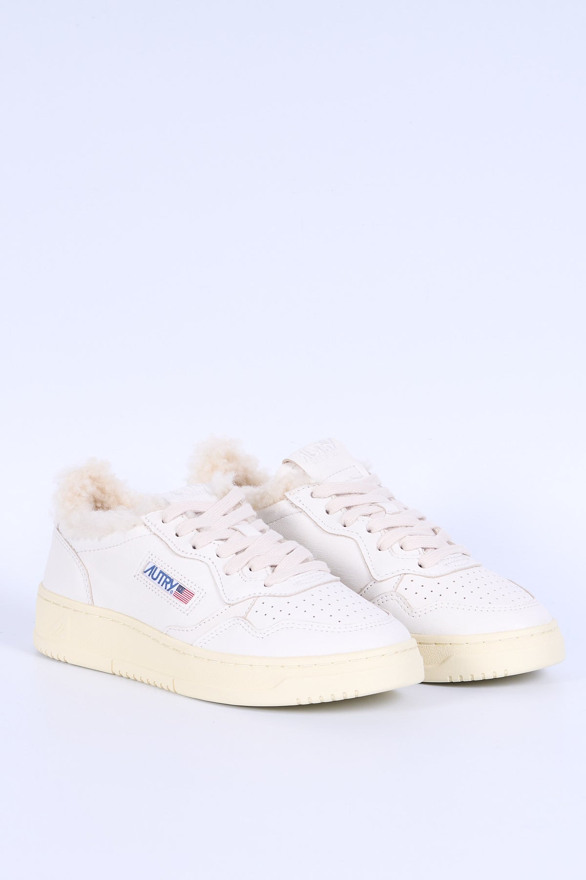 Autry Sneakers Medalist AULW SR01 Con Pelliccia Bianco Donna-3