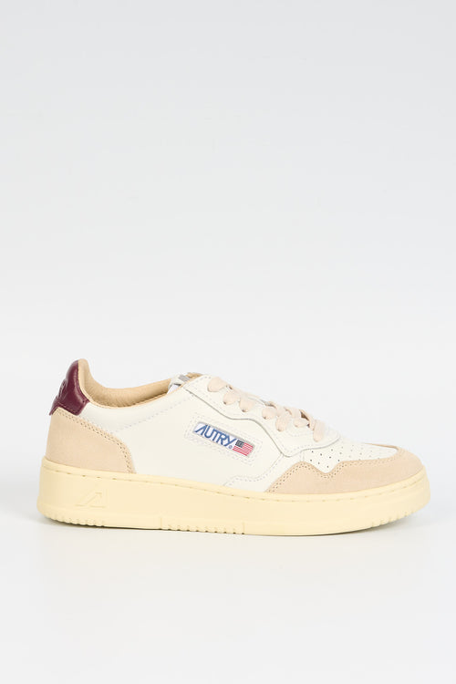 Autry Sneaker AULW LS03 Bianco/Bordeaux Donna