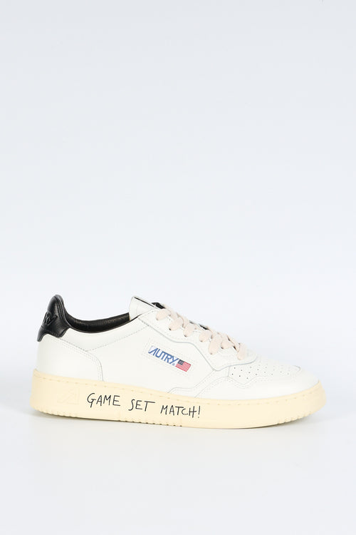 Autry Sneakers Medalist AULM ML02 Lettering Bianco/nero Uomo