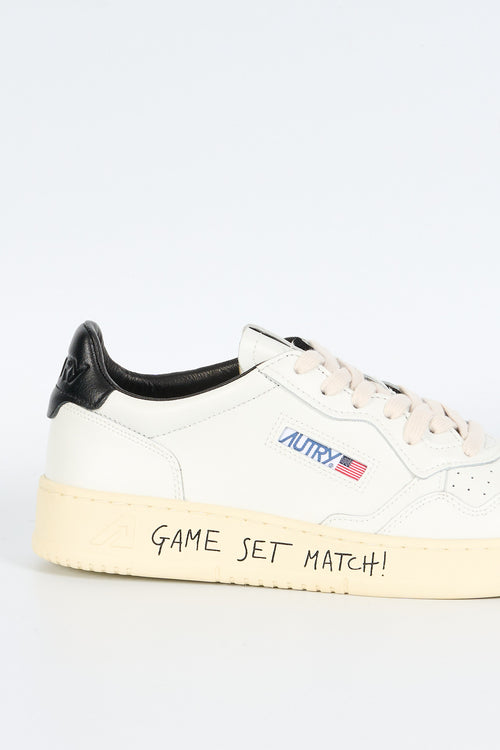 Autry Sneakers Medalist AULM ML02 Lettering Bianco/nero Uomo-2