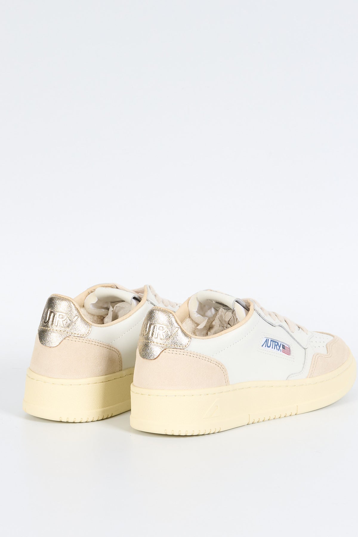 Autry Medalist Suede Sneakers White/Platinum Women's-2