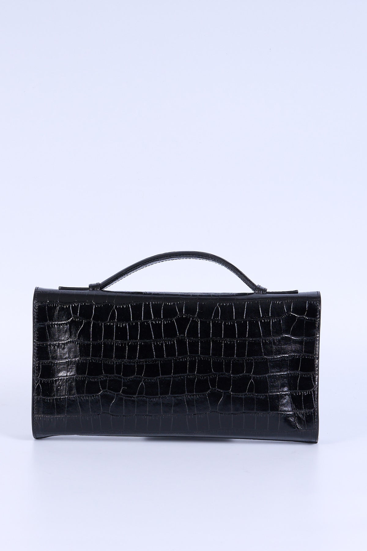 Avenue 67 Borsa Baguette Vernice Cocco Nero Donna-4