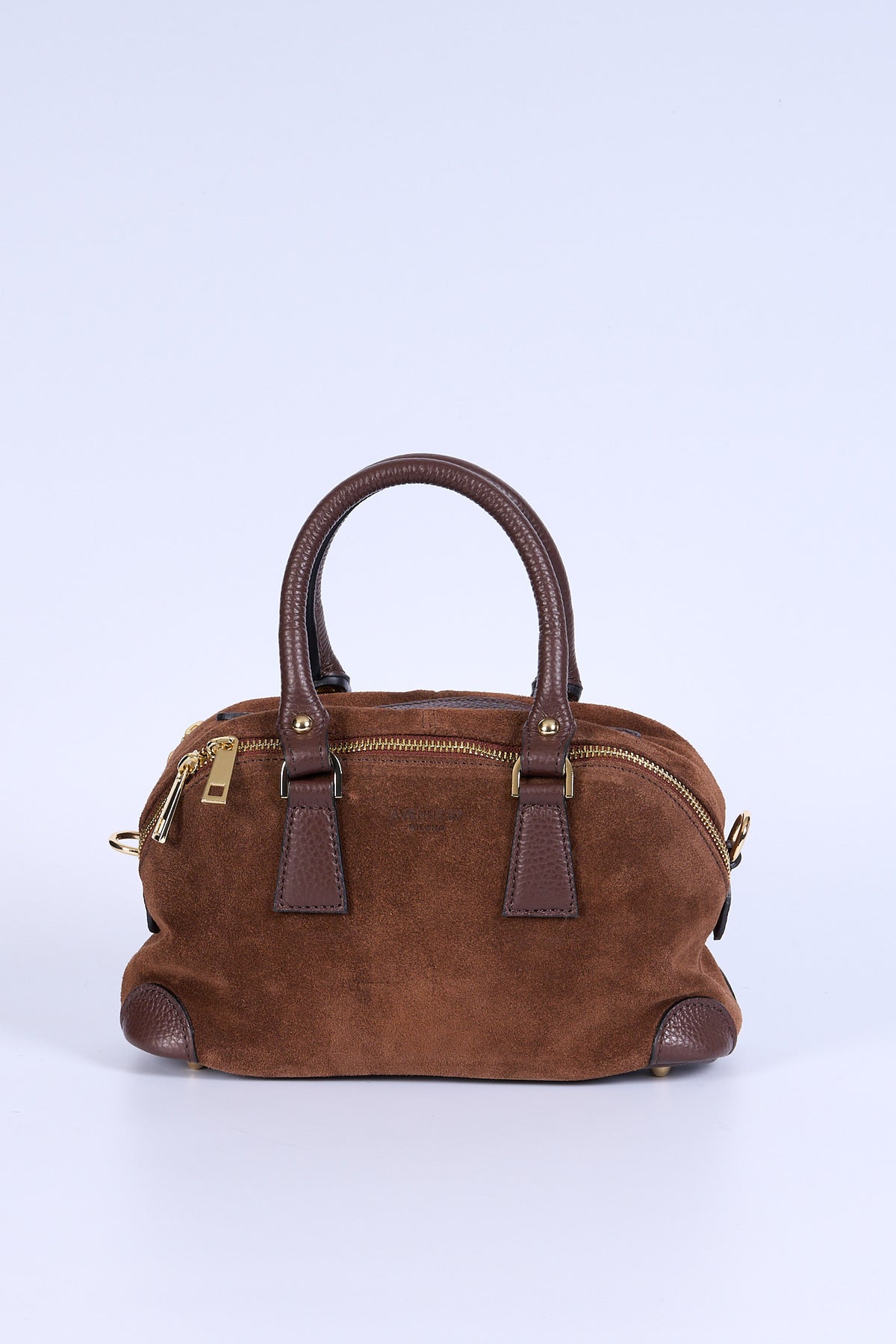 Avenue 67 Borsa Bauletto Piccola Suede Marrone Donna-1