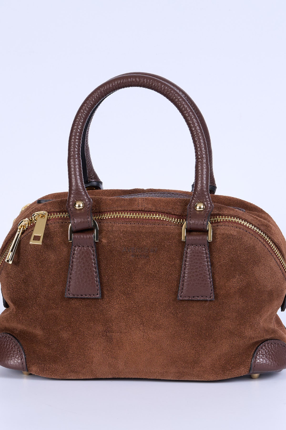 Avenue 67 Borsa Bauletto Piccola Suede Marrone Donna-2