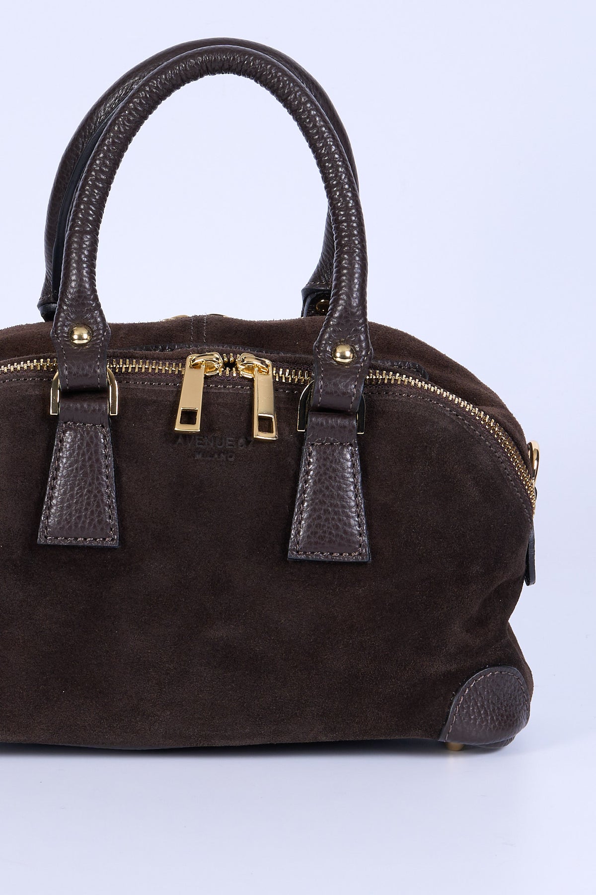 Avenue 67 Borsa Bauletto Piccola Suede Testa di moro Donna-2