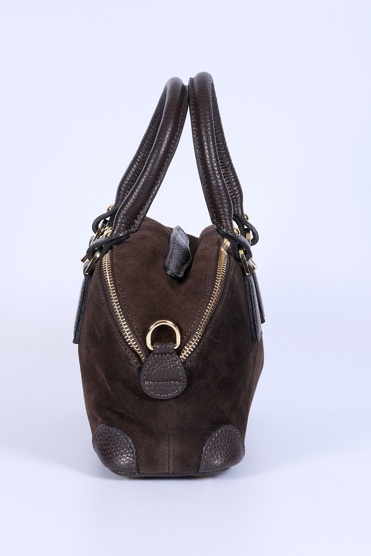 Avenue 67 Borsa Bauletto Piccola Suede Testa di moro Donna-4