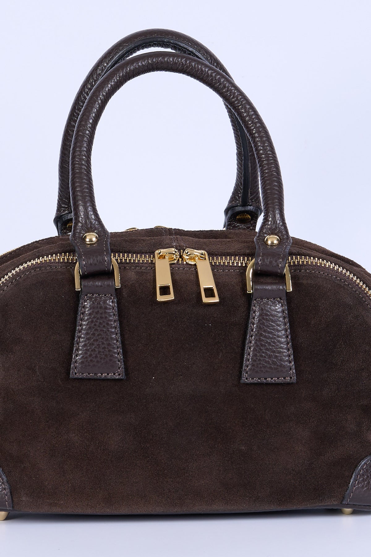Avenue 67 Borsa Bauletto Piccola Suede Testa di moro Donna-5
