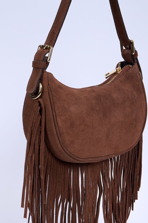 Avenue 67 Borsa Frange Marrone Donna-2
