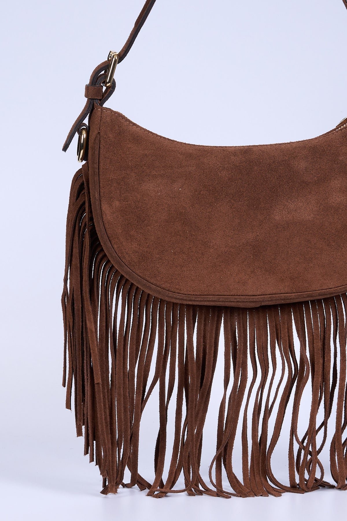 Avenue 67 Borsa Frange Marrone Donna-3