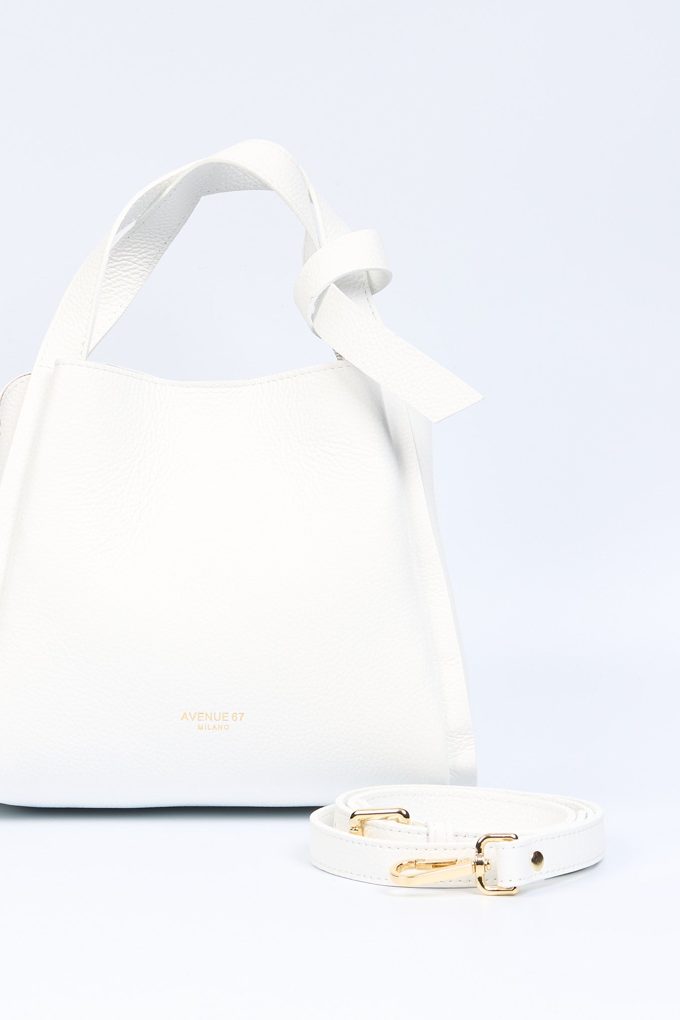 Avenue 67 Borsa GISELA Pelle Bianco Donna-5