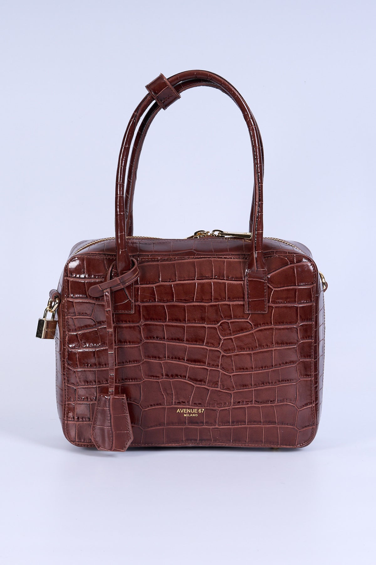 Avenue 67 Borsa Antea Vernice Cocco Marrone Donna-1