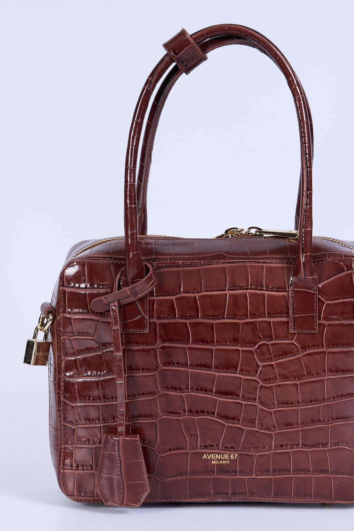 Avenue 67 Borsa Antea Vernice Cocco Marrone Donna-2