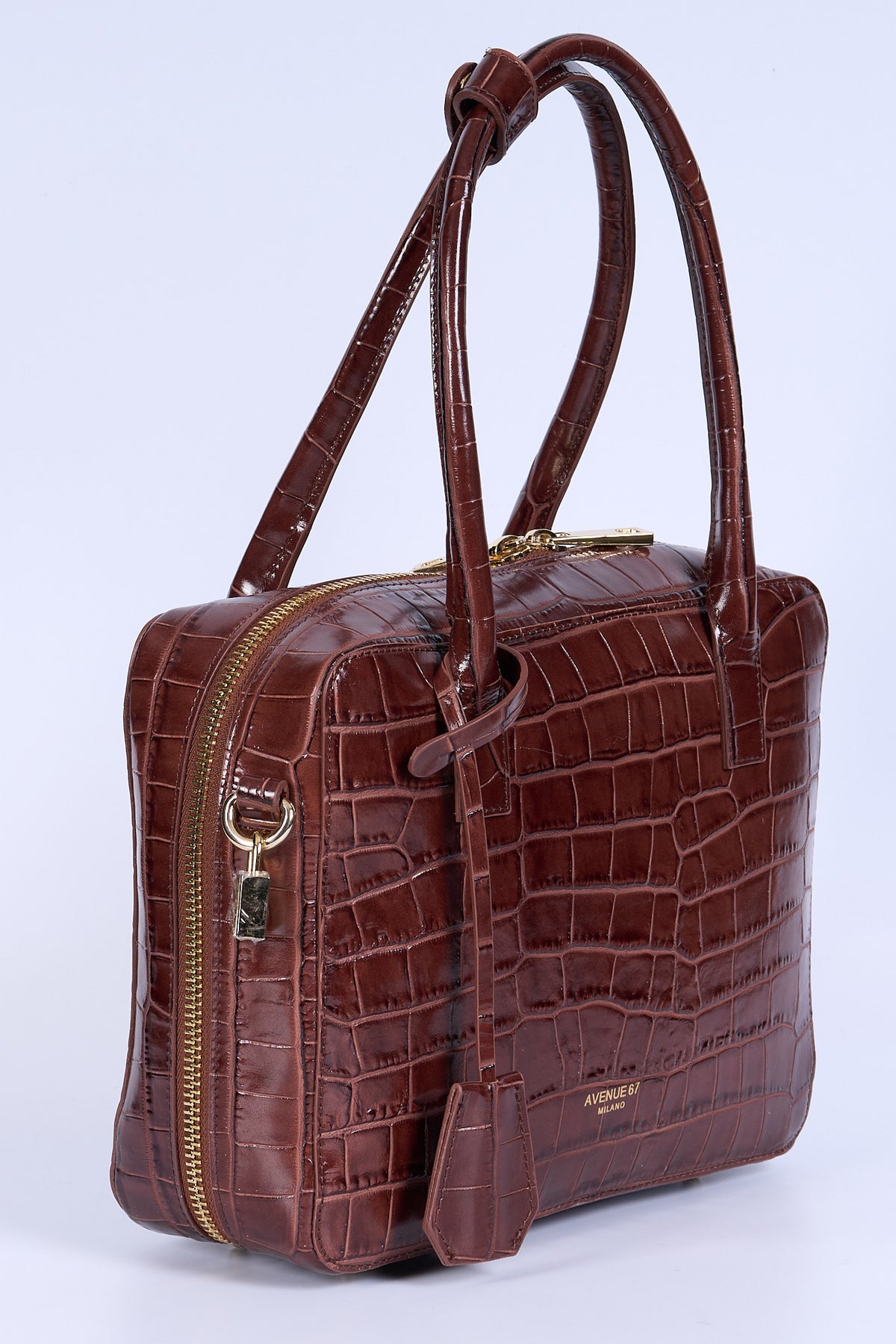 Avenue 67 Borsa Antea Vernice Cocco Marrone Donna-3