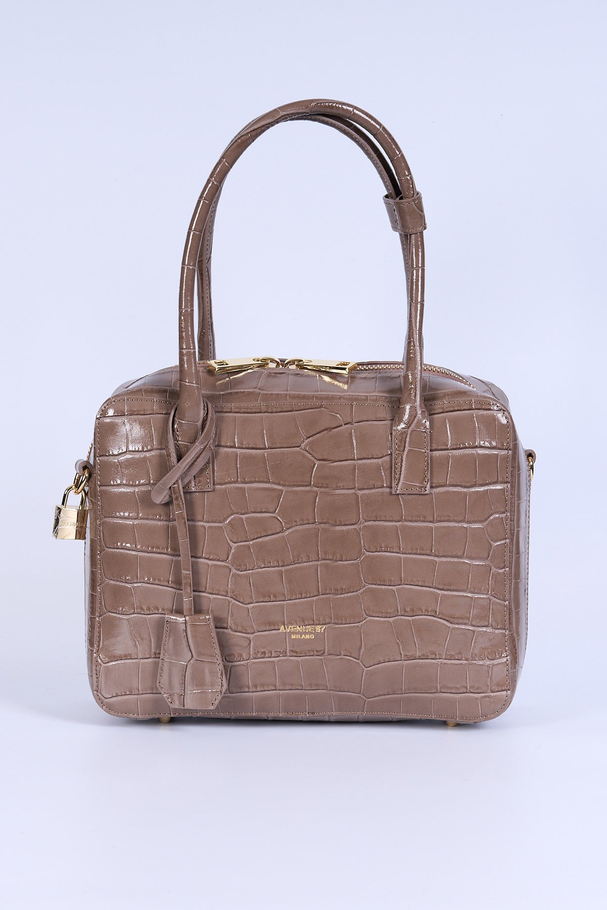 Avenue 67 Borsa Vernice Cocco Tortora Donna-1