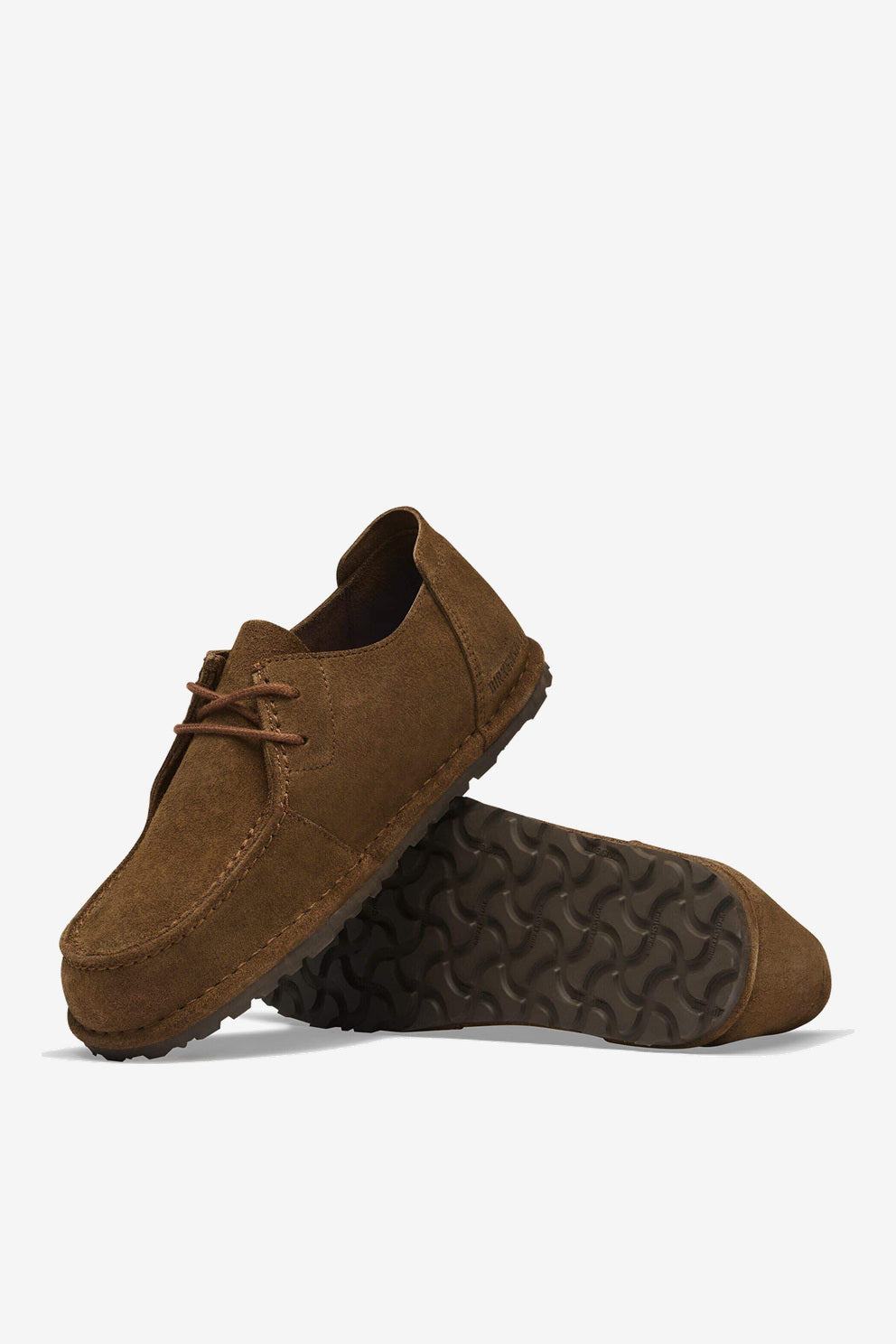 Birkenstock Polacco Utti Lace Uomo Caffe' in pelle scamosciata-5