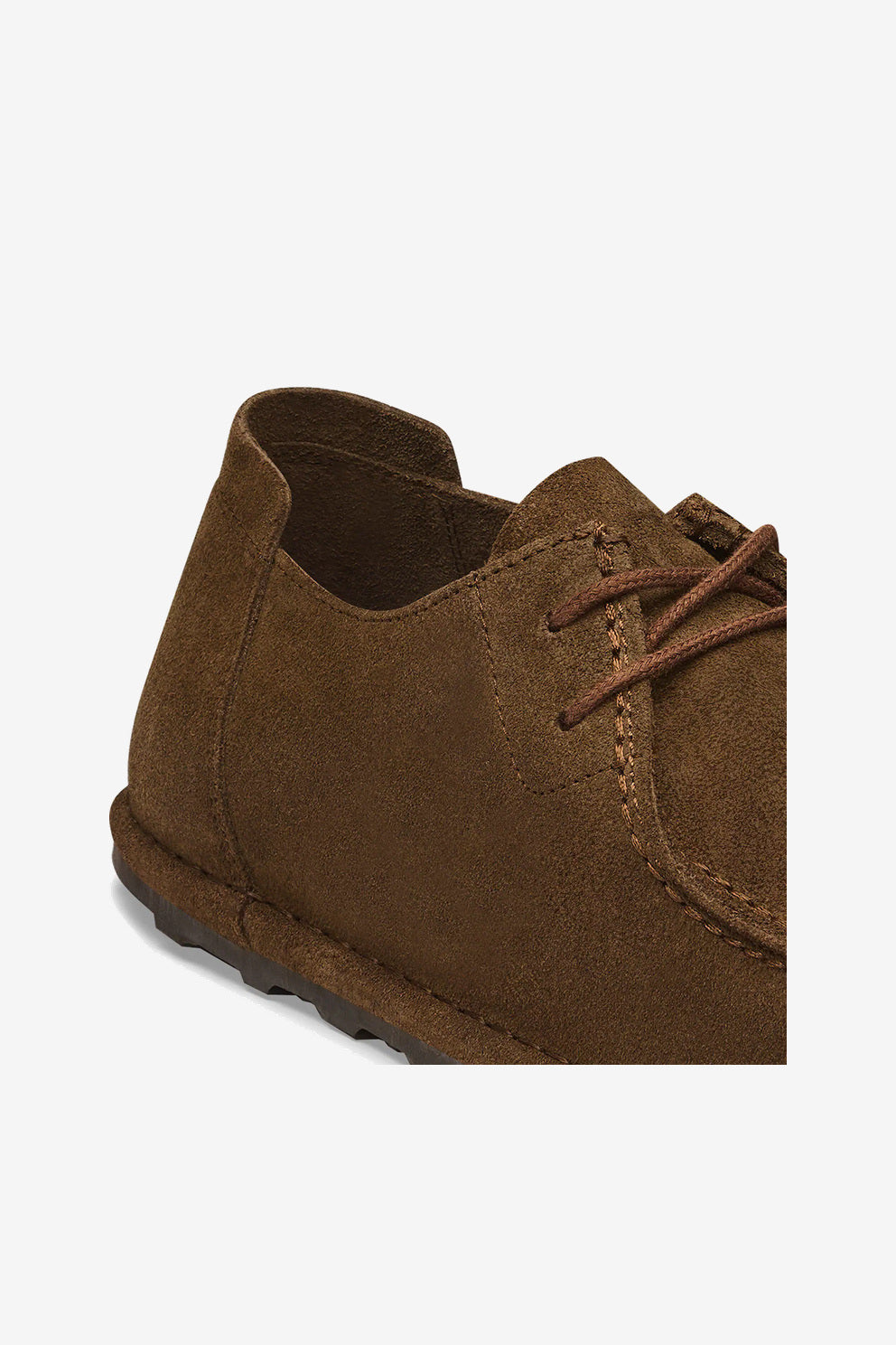 Birkenstock Polacco Utti Lace Uomo Caffe' in pelle scamosciata-3