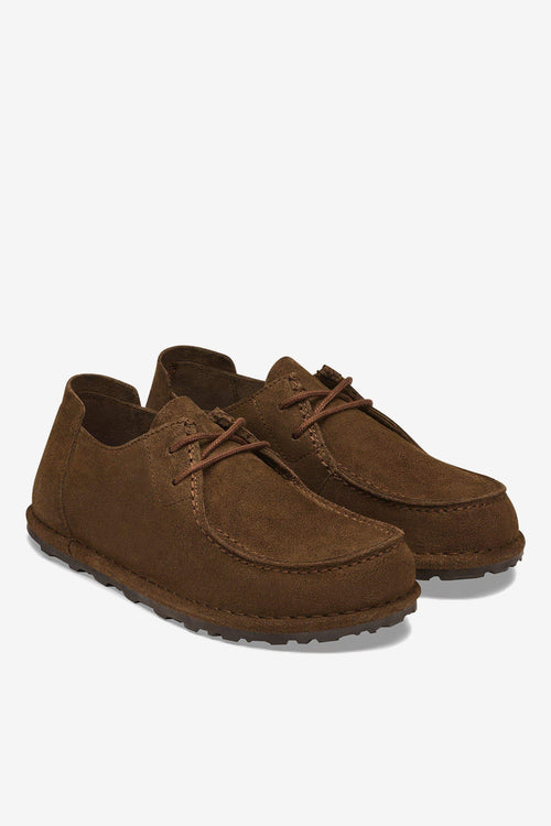 Birkenstock Polacco Utti Lace Donna Caffe' scamosciato-2