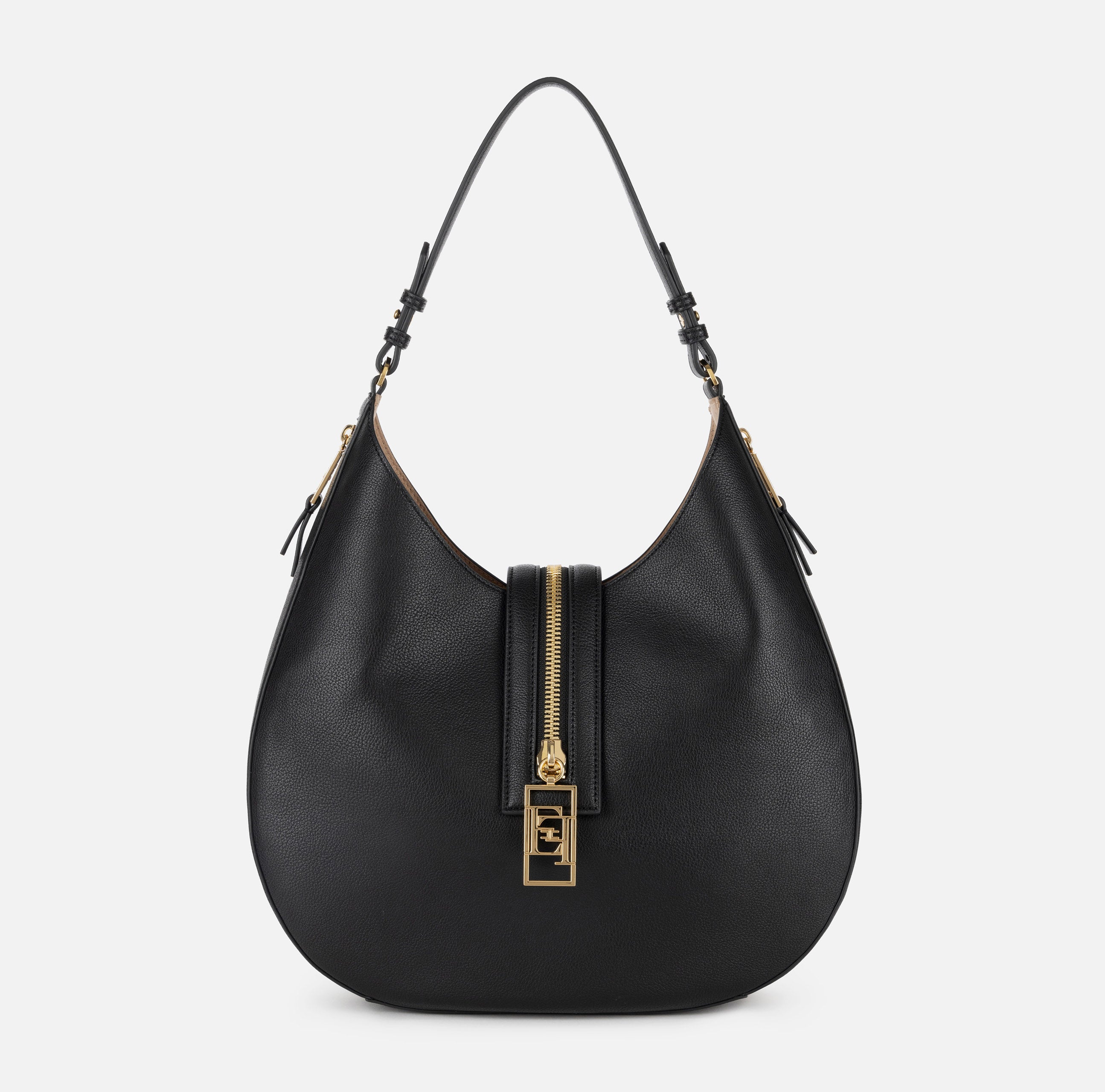 Elisabetta Franchi Large Hobo Bag Black Women-5