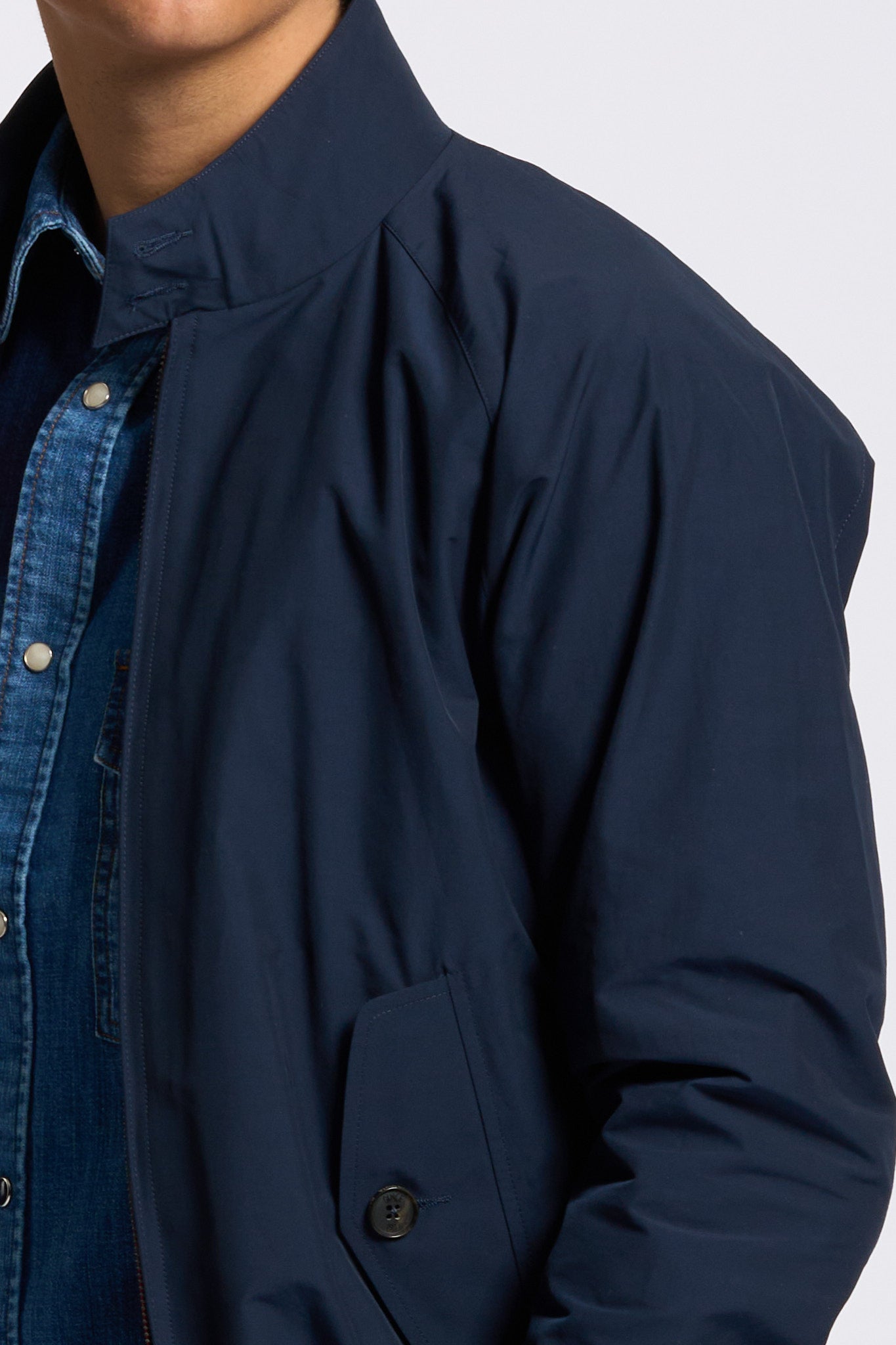 Baracuta Giacca Harrington G9 Cotone Blu Uomo-7