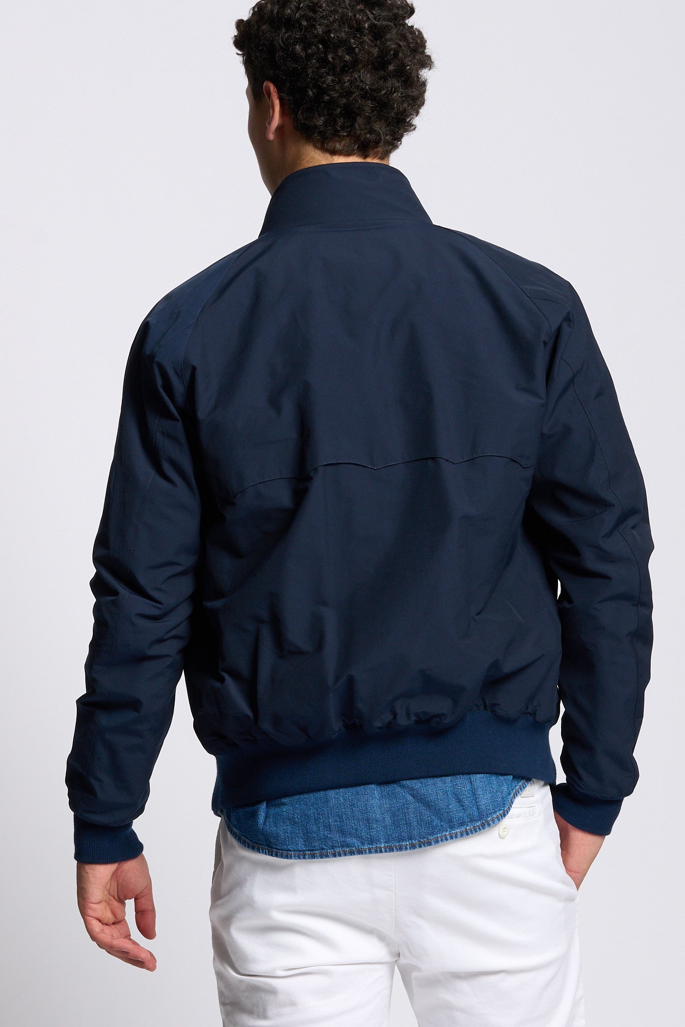 Baracuta Giacca Harrington G9 Cotone Blu Uomo-4