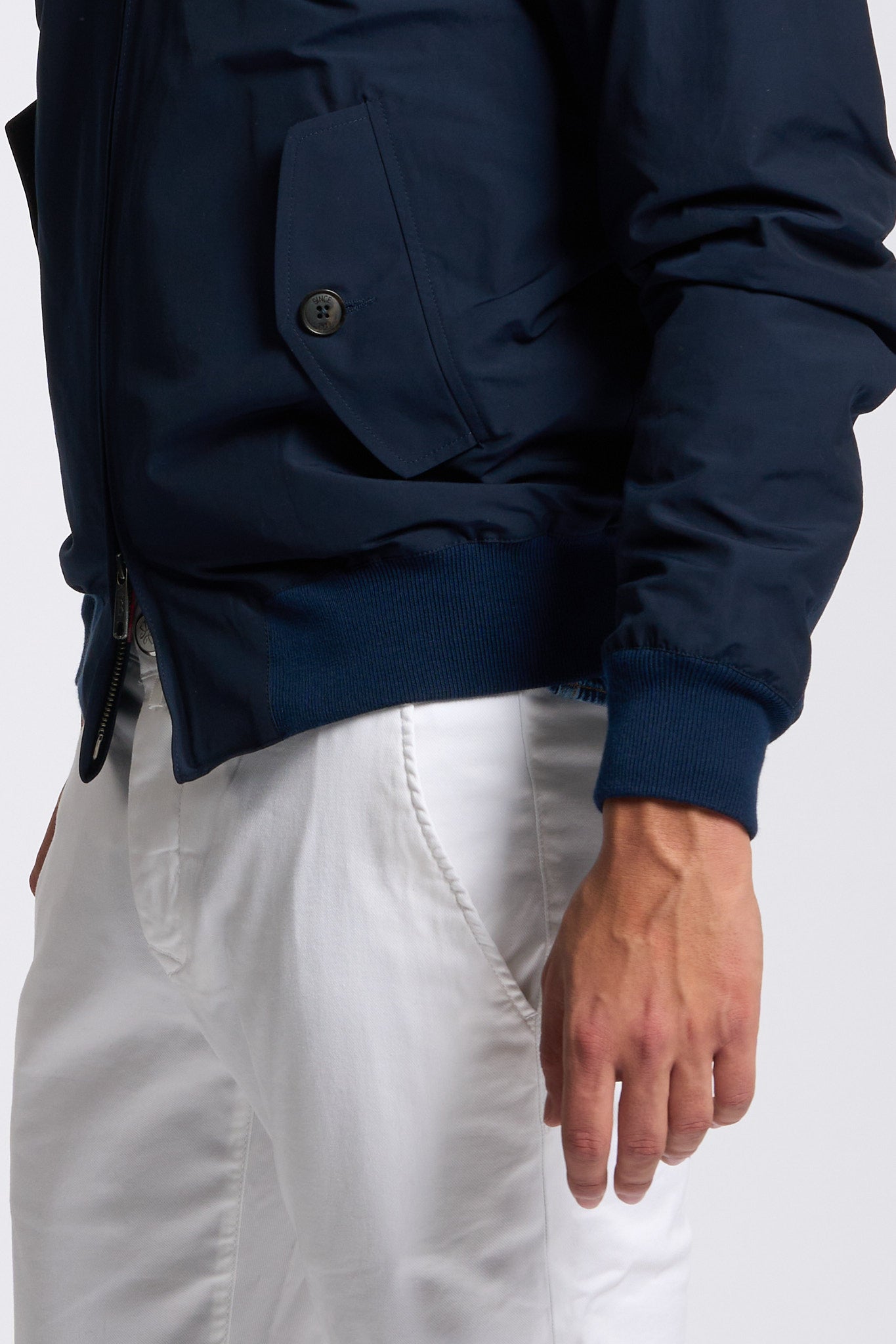 Baracuta Giacca Harrington G9 Cotone Blu Uomo-6