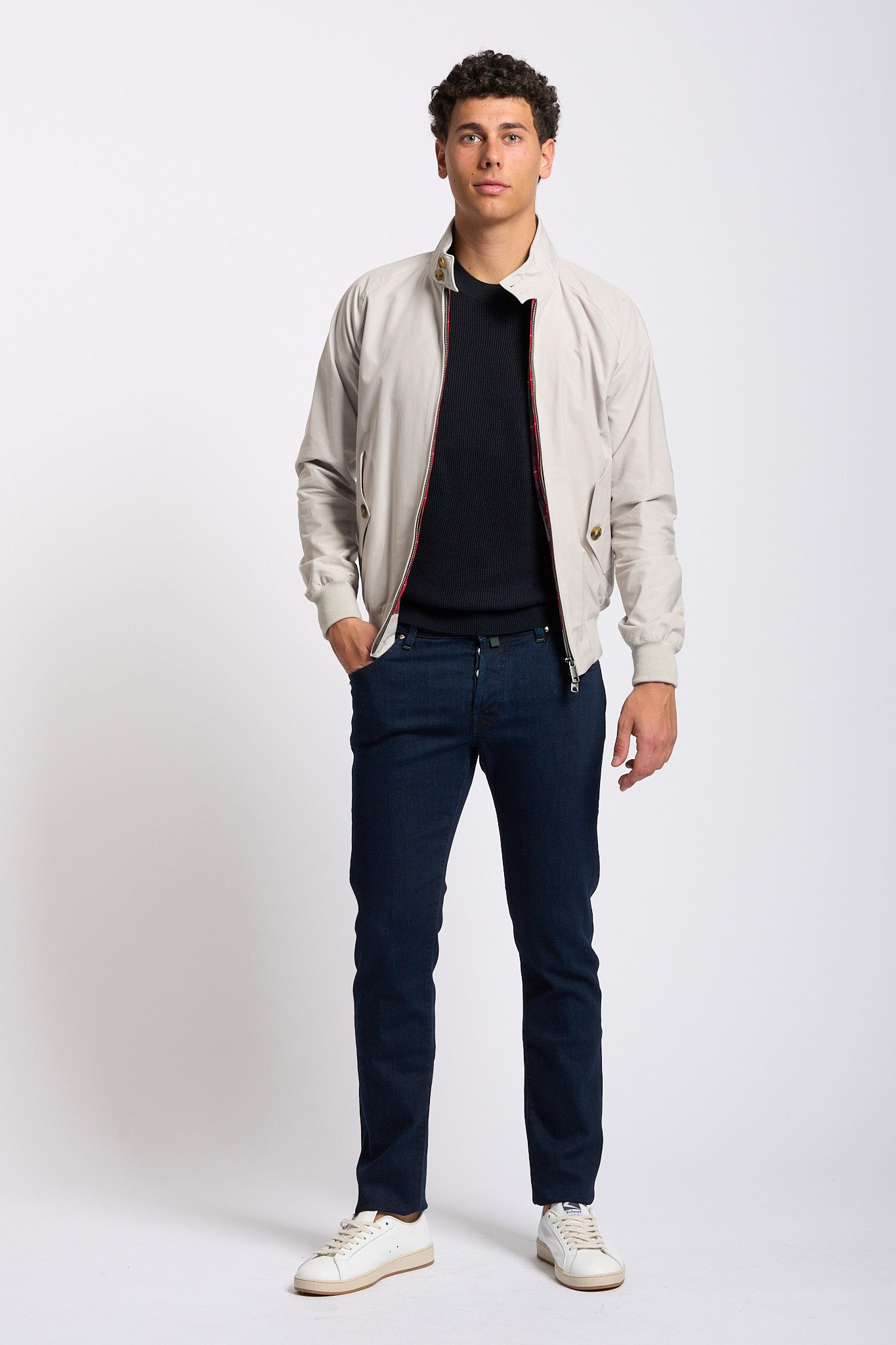 Baracuta Giacca Harrington G9 Ghiaccio Uomo-3