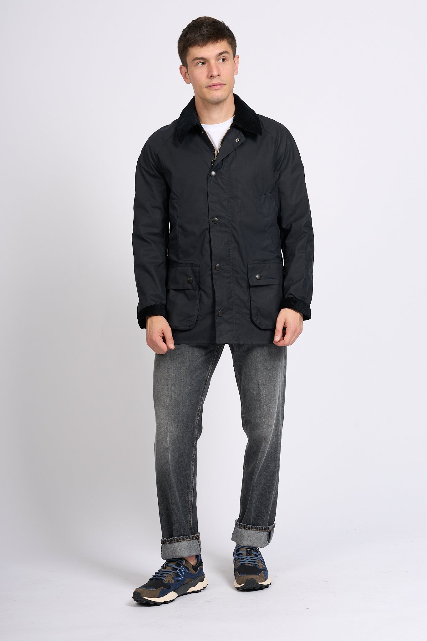 Barbour Ashby Wax Blue Men-2