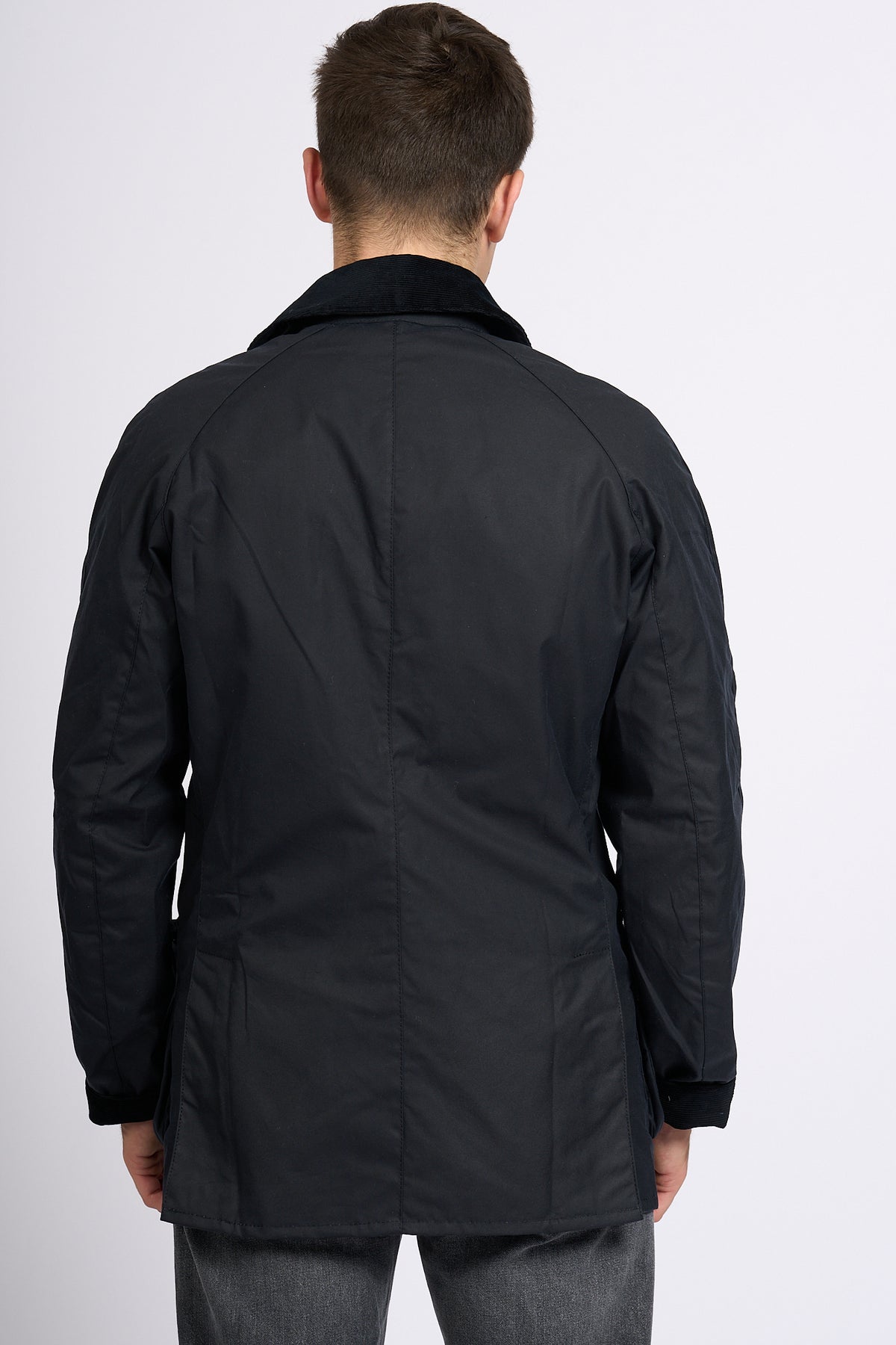 Barbour ASHBY WAX Blu Uomo giacca in cotone cerato-5