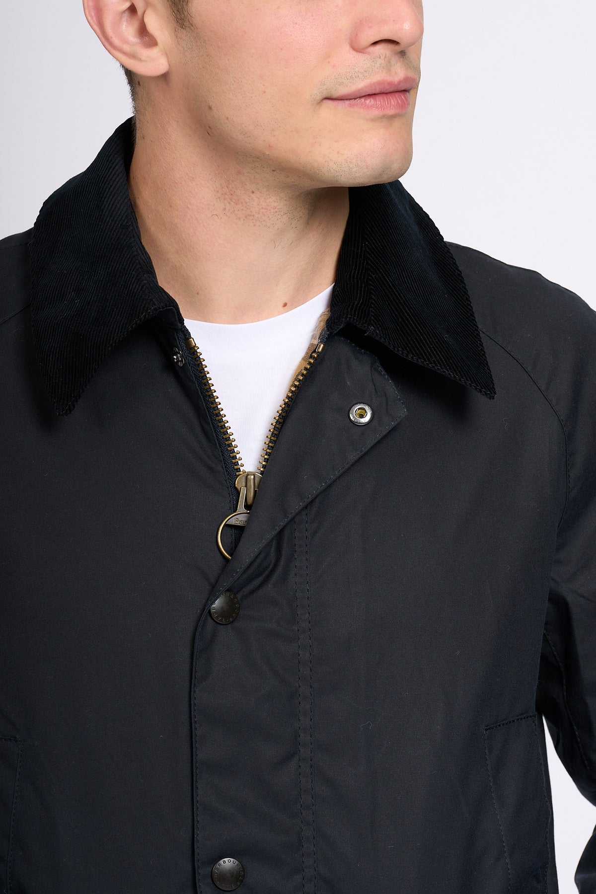 Barbour ASHBY WAX Blu Uomo giacca in cotone cerato-7