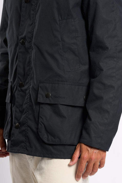 Barbour Ashby Wax Jkt Navy Uomo-2