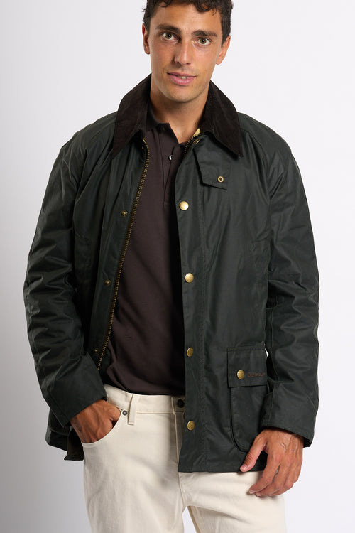 Barbour Ashby Wax Jkt Salvia Uomo