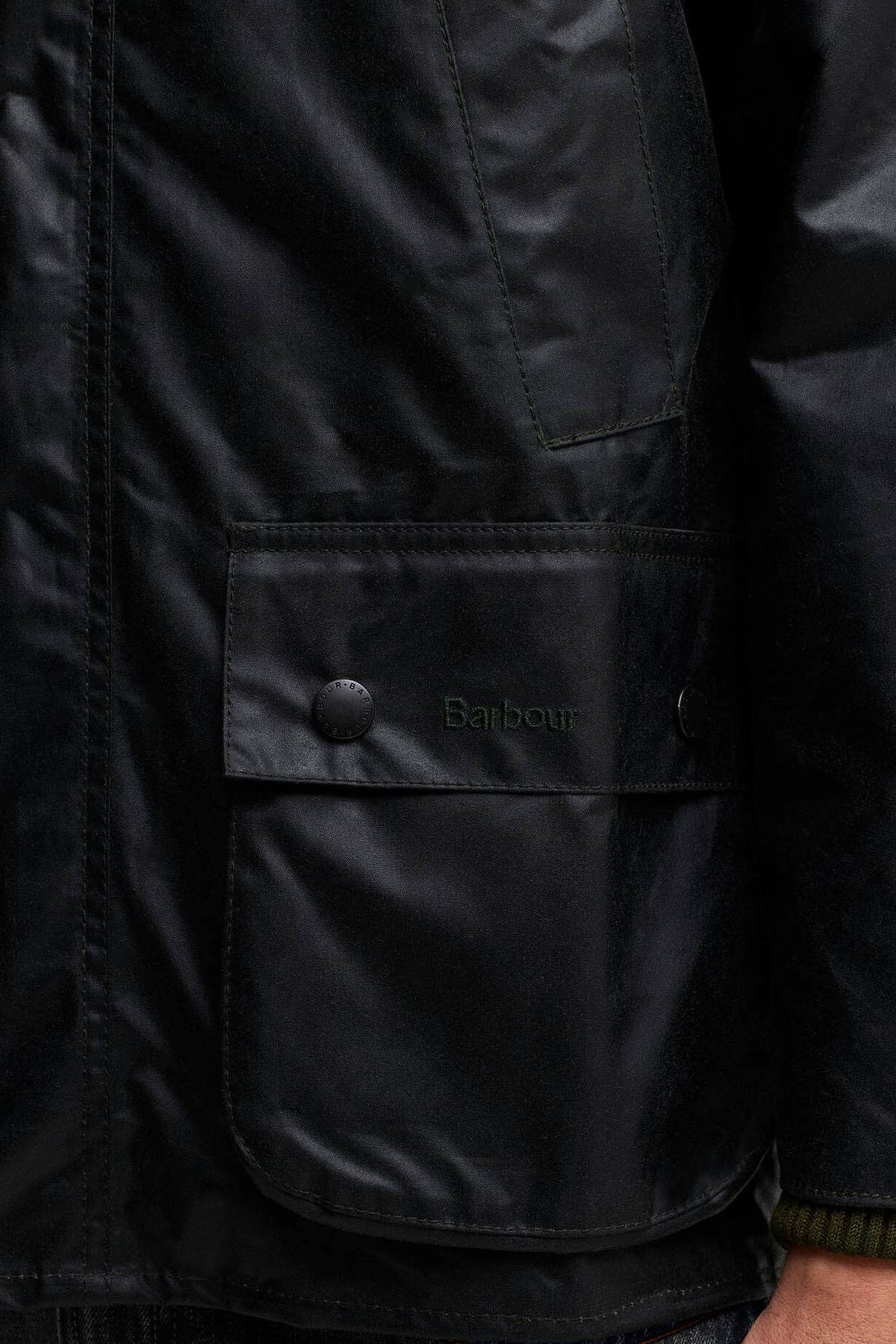 Barbour BEDALE WAX Salvia Uomo in cotone cerato-9