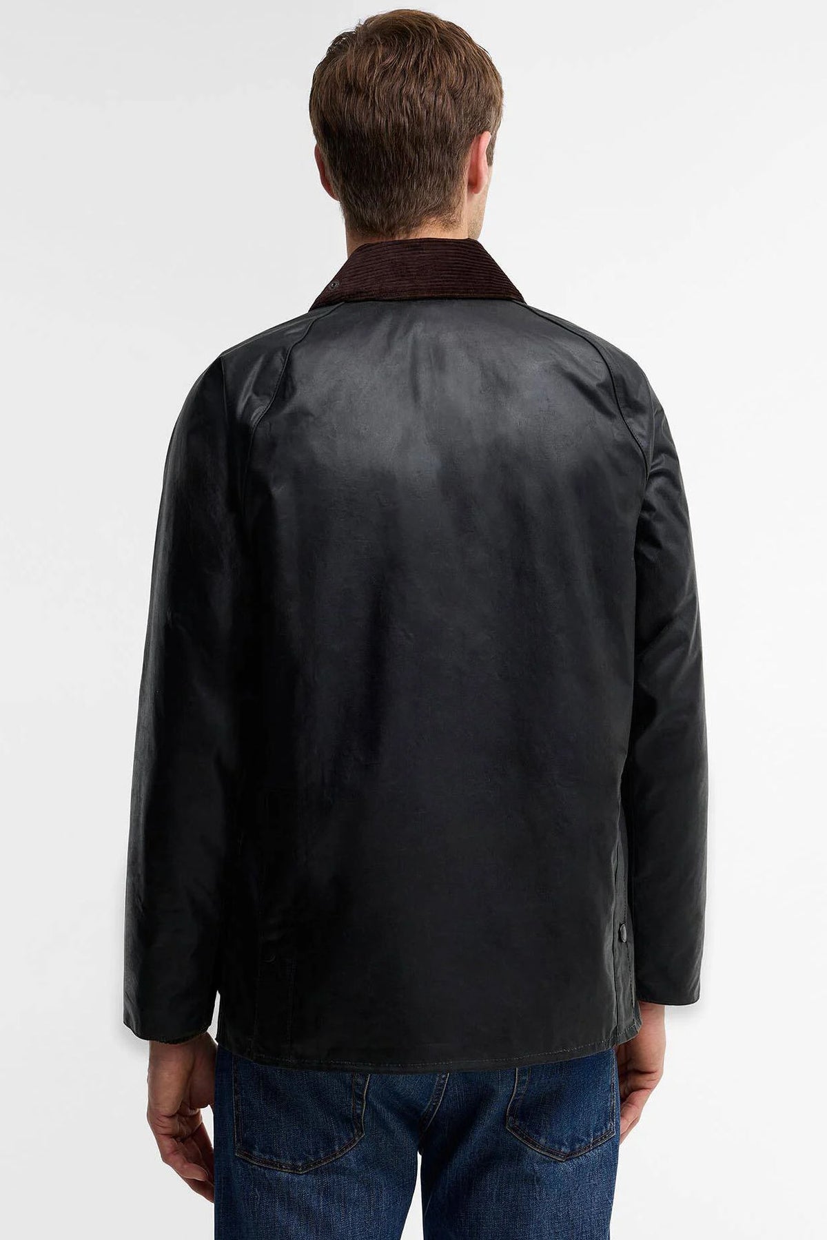 Barbour BEDALE WAX Salvia Uomo in cotone cerato-4