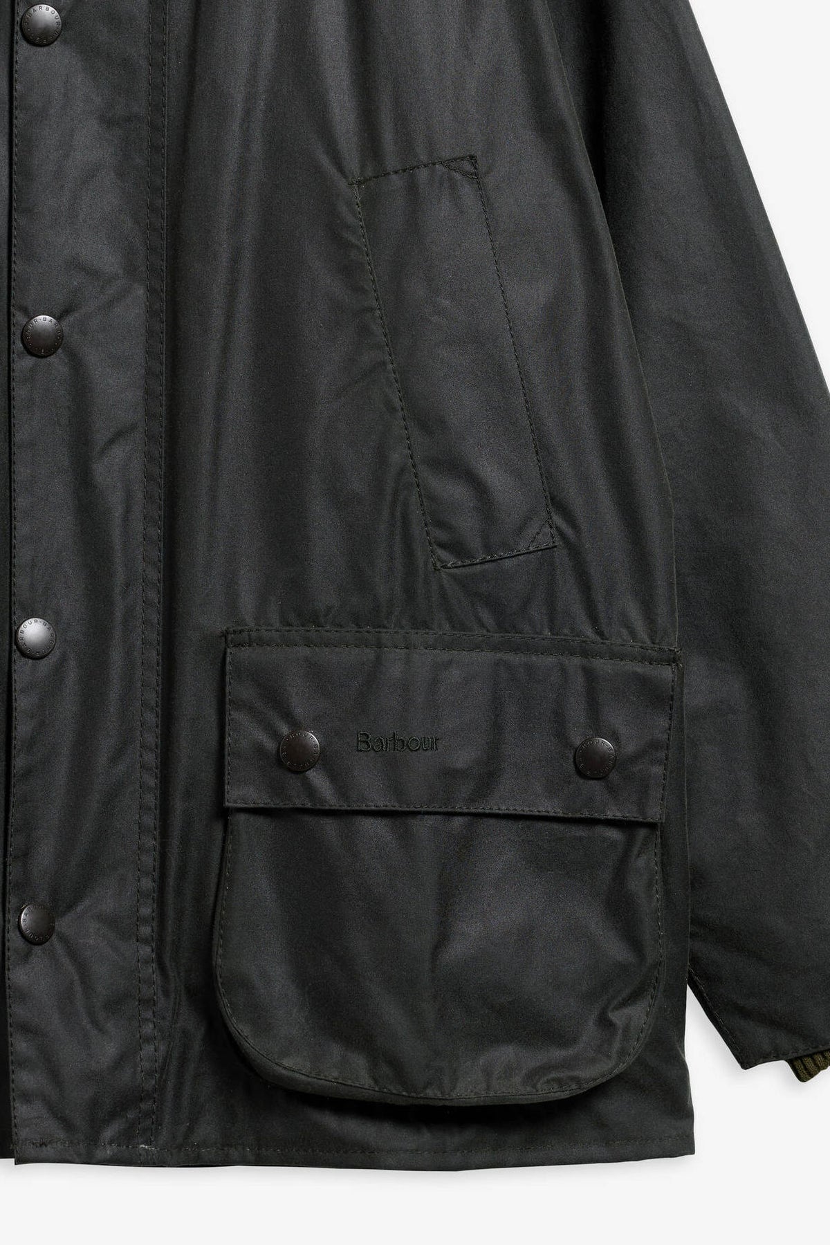 Barbour BEDALE WAX Salvia Uomo in cotone cerato-5