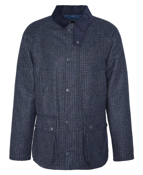 Barbour Bedale Check Wool Jkt Blue Men-2