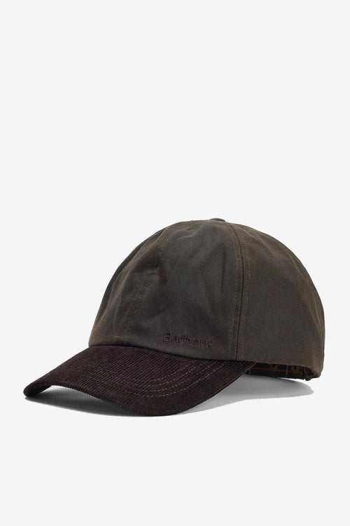 Barbour Cappello Visiera Ashby Marrone/verde Uomo