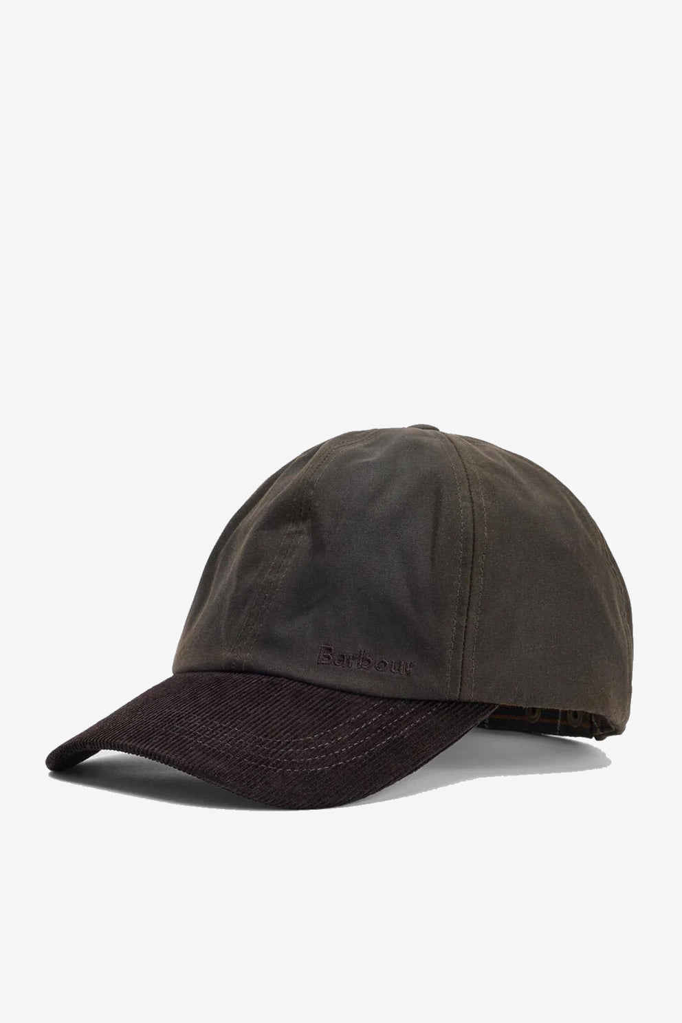 Barbour Cappello Visiera Ashby Marrone/verde Uomo-1