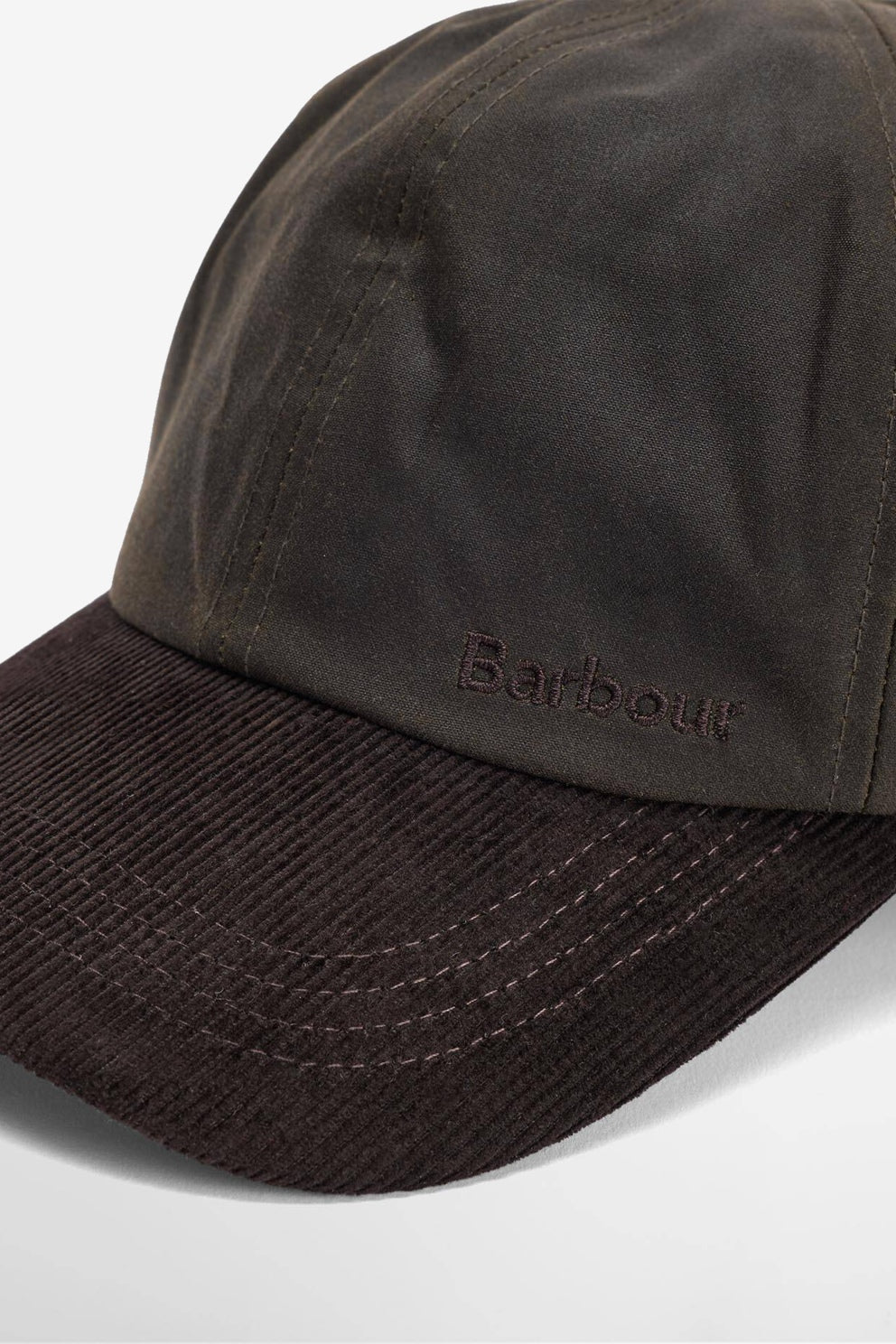 Barbour Cappello Visiera Ashby Marrone/verde Uomo-3
