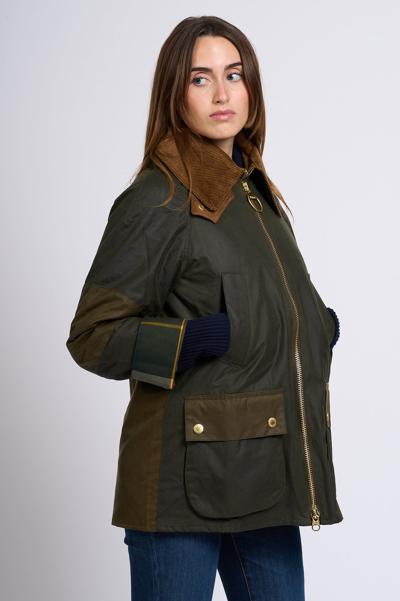 Barbour Giacca Allerstone Oliva Donna-5