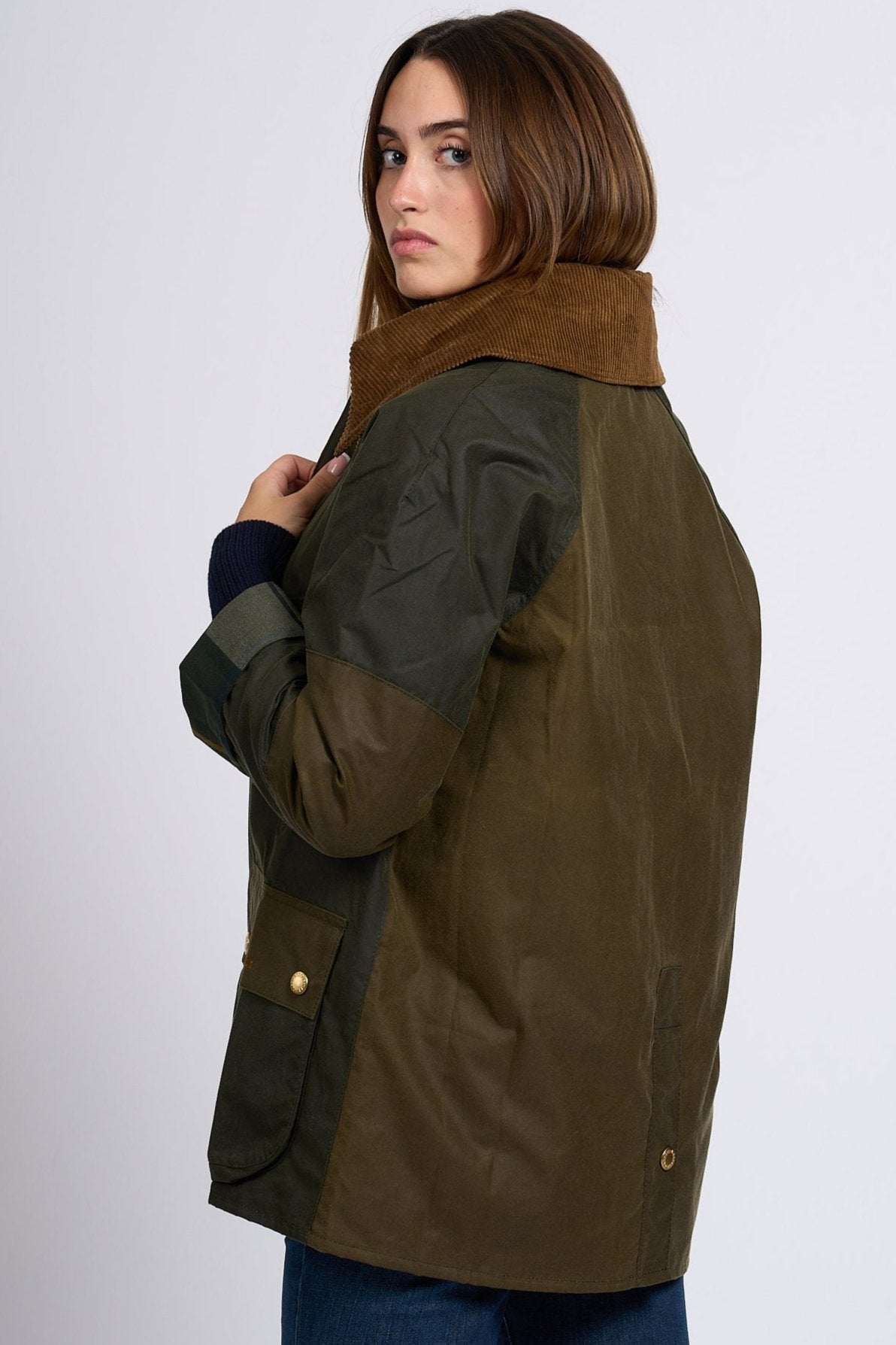 Barbour Allerstone Jacket Olive Women-1